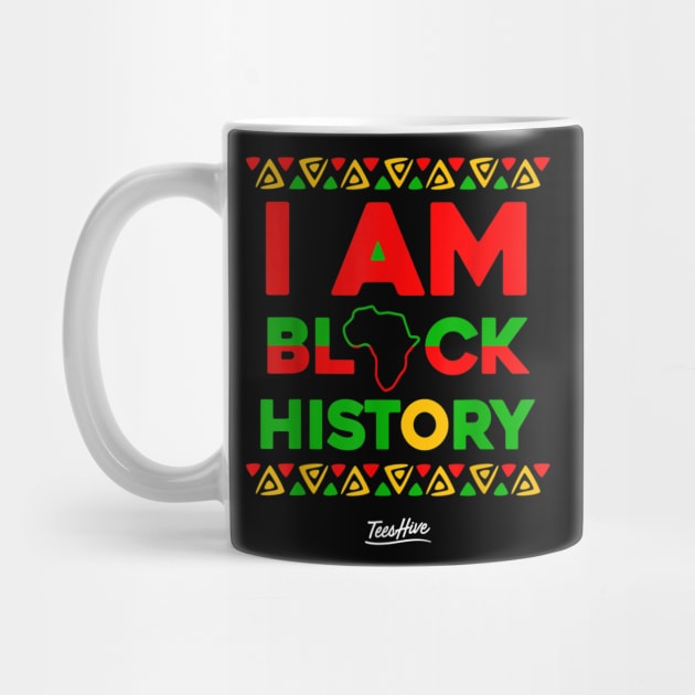 I Am Black History African American Black Pride T Shirt by Tisine